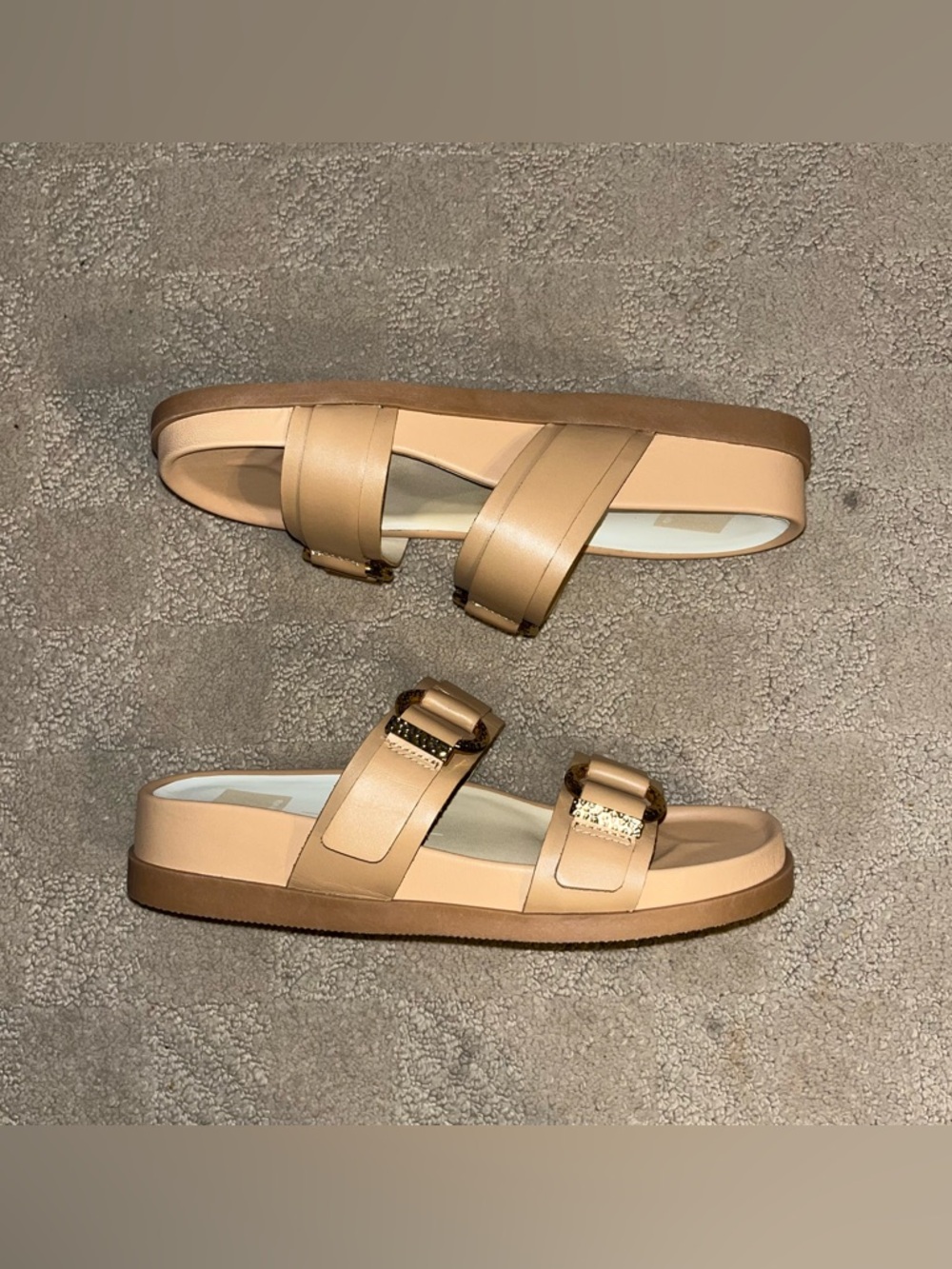 Dolce Vita Soya Platform Sandals Light Tan Leather Women’s Size 8.5 - Picture 5 of 16